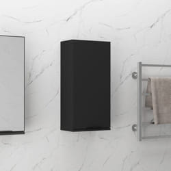 Vidaxl - Mobile da Bagno a Parete Nero 32x20x67 cm