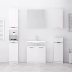 Armadietto a Specchio da Bagno Bianco 64x20x67 cmcod mxl 82223