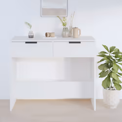 vidaXL Tavolino da Salotto Bianco 90x36x75 cm in Legno Multistrato - Vista aggiuntiva 3