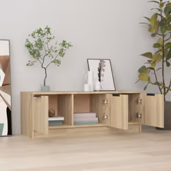 vidaXL Mobile Porta TV Rovere Sonoma 102x35x36,5 cm Legno Multistrato - Vista aggiuntiva 3