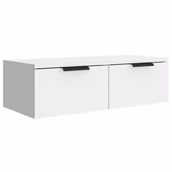 vidaXL Mobile a Parete Bianco 68x30x20 cm in Legno Multistrato - Vista aggiuntiva 2