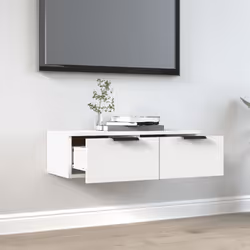 vidaXL Mobile a Parete Bianco 68x30x20 cm in Legno Multistrato - Vista aggiuntiva 3