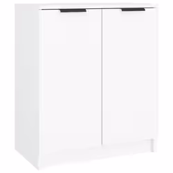 vidaXL Scarpiera Bianca 59x35x70 cm in Legno Multistrato - Vista aggiuntiva 2