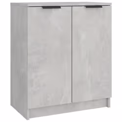 vidaXL Scarpiera Grigio Cemento 59x35x70 cm in Legno Multistrato - Vista aggiuntiva 2