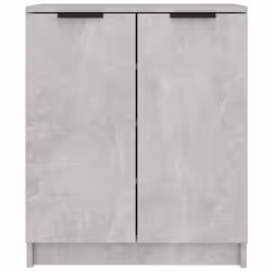 vidaXL Scarpiera Grigio Cemento 59x35x70 cm in Legno Multistrato - Vista aggiuntiva 3