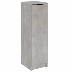 vidaXL Scarpiera Grigio Cemento 30x35x100 cm in Legno Multistrato - Vista aggiuntiva 2