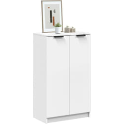 Vidaxl - Scarpiera Bianca 59x35x100 cm in Legno Multistrato 303044