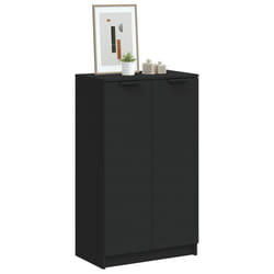 Scarpiera Nera 59x35x100 cm in Legno Multistratocod mxl 103214