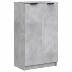 vidaXL Scarpiera Grigio Cemento 59x35x100,5 cm in Legno Multistrato - Vista aggiuntiva 2