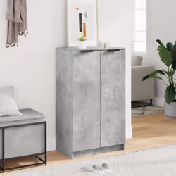 vidaXL Scarpiera Grigio Cemento 59x35x100,5 cm in Legno Multistrato - Vista aggiuntiva 3