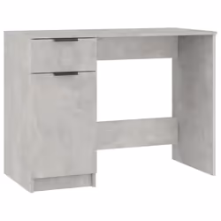 vidaXL Scrivania Grigio Cemento 100x50x75 cm in Legno Multistrato - Vista aggiuntiva 2
