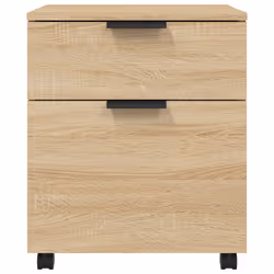 vidaXL Schedario con Ruote Rovere Sonoma 45x38x54 cm Legno Multistrato - Vista aggiuntiva 3