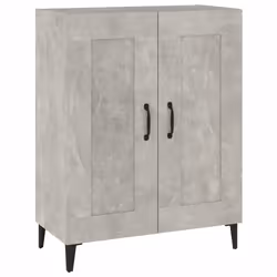 vidaXL Credenza Grigio Cemento 69,5x34x90 cm in Legno Multistrato - Vista aggiuntiva 2