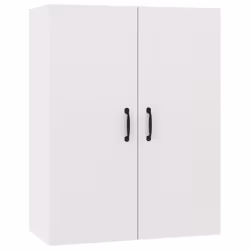 vidaXL Mobile Pensile Bianco 69,5x34x90 cm in Legno Multistrato - Vista aggiuntiva 2