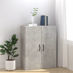vidaXL Mobile Pensile Grigio Cemento 69,5x34x90cm in Legno Multistrato - Vista aggiuntiva 3