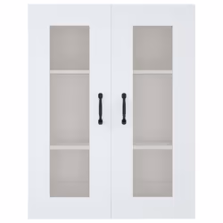 vidaXL Armadietto Pensile a Parete Bianco 69,5x34x90 cm - Vista aggiuntiva 3