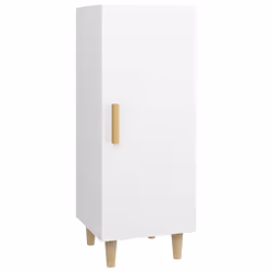 vidaXL Credenza Bianca 34,5x34x90 cm in Legno Multistrato - Vista aggiuntiva 2