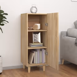 vidaXL Credenza Rovere Sonoma 34,5x34x90 cm in Legno Multistrato - Vista aggiuntiva 3