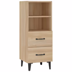 vidaXL Credenza Rovere Sonoma 34,5x34x90 cm in Legno Multistrato - Vista aggiuntiva 2