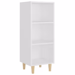 vidaXL Credenza Bianca 34,5x32,5x90 cm in Legno Multistrato - Vista aggiuntiva 2