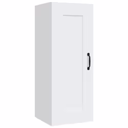 vidaXL Armadietto a Muro Bianco 35x34x90 cm in Legno Multistrato - Vista aggiuntiva 2