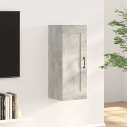 Mobile Moderno, Mobile Pensile Grigio Cemento 35x34x90 cm in Legno Multistrato Vidaxl 7918