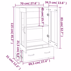VidaXL 812546 credenza per soggiorno - Vista aggiuntiva 8