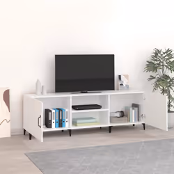 vidaXL Mobile Porta TV Bianco 150x30x50 cm in Legno Multistrato - Vista aggiuntiva 3