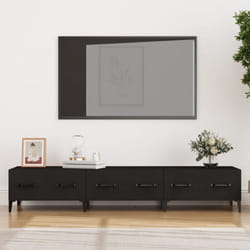 Mobile Porta tv, Armadietti per tv Nero 150x34,5x30 cm in Legno Multistrato Vidaxl