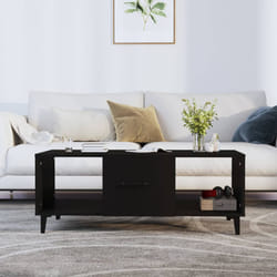 vidaXL Tavolino da Salotto Nero 102x50x40 cm in Legno Multistrato
