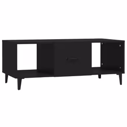 vidaXL Tavolino da Salotto Nero 102x50x40 cm in Legno Multistrato - Vista aggiuntiva 2