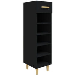 Vidaxl - Scarpiera Nera 30x35x105 cm in Legno Multistrato Nero