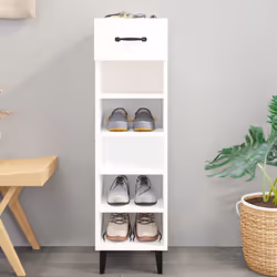 Questo scaffale per scarpe alla moda mantiene le scarpe ventilate e vi fa risparmiare tempo quando siete alla ricerca del vos ...