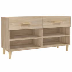 vidaXL Scarpiera Rovere Sonoma 102x35x55 cm in Legno Multistrato - Vista aggiuntiva 2