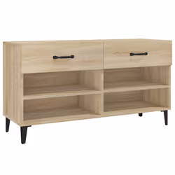 vidaXL Scarpiera Rovere Sonoma 102x35x55 cm in Legno Multistrato - Vista aggiuntiva 2