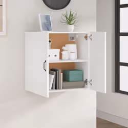 vidaXL Armadietto a Muro Bianco 60x31x60 cm Legno Multistrato - Vista aggiuntiva 3