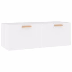 vidaXL Mobile Pensile Bianco 100x36,5x35 cm Legno Multistrato - Vista aggiuntiva 2