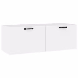vidaXL Mobile Pensile Bianco 100x36,5x35 cm Legno Multistrato - Vista aggiuntiva 2
