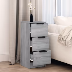 vidaXL Credenza Grigio Sonoma 30x30x70 cm in Legno Multistrato - Vista aggiuntiva 3