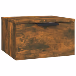 vidaXL Comodino a Muro Rovere Fumo 34x30x20 cm - Vista aggiuntiva 2