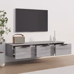 vidaXL Armadietto a Muro Grigio Sonoma 102x30x20 cm Legno Multistrato - Vista aggiuntiva 3