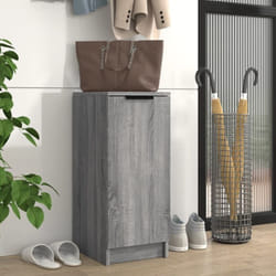 Scarpiera Salvaspazio, Portascarpe Grigio Sonoma 30x35x70 cm in Legno Multistrato Vidaxl