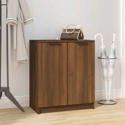 Scarpiera Salvaspazio, Portascarpe Rovere Marrone 59x35x70 cm in Legno Multistrato Vidaxl
