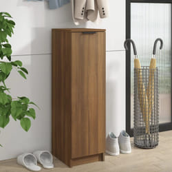 Scarpiera Salvaspazio, Portascarpe Rovere Marrone 30x35x100 cm in Legno Multistrato Vidaxl