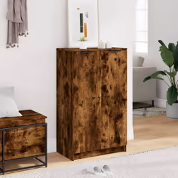 vidaXL Scarpiera Rovere Fumo 59x35x100 cm in Legno Multistrato - Vista aggiuntiva 3