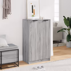 vidaXL Scarpiera Grigio Sonoma 59x35x100 cm in Legno Multistrato - Vista aggiuntiva 3