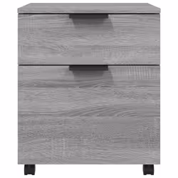 vidaXL Schedario con Ruote Grigio Sonoma 45x38x54 cm Legno Multistrato - Vista aggiuntiva 3