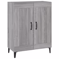 vidaXL Credenza Grigio Sonoma 69,5x34x90 cm in Legno Multistrato - Vista aggiuntiva 2