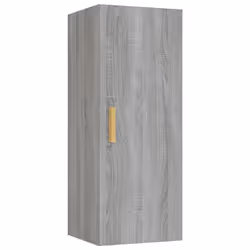 vidaXL Armadietto a Muro Grigio Sonoma 34,5x34x90 cm Legno Multistrato - Vista aggiuntiva 2