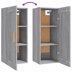 VidaXL 817451 scaffale Legno Grigio - Vista aggiuntiva 8